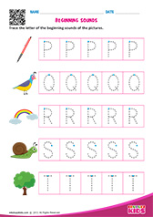 Beginning Sounds P to T